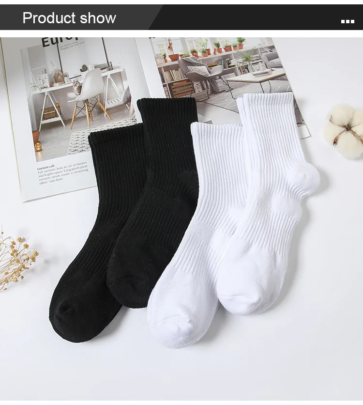 Mens Moisture Wicking Outdoor Hiking Work Cotton Socks Compression ...