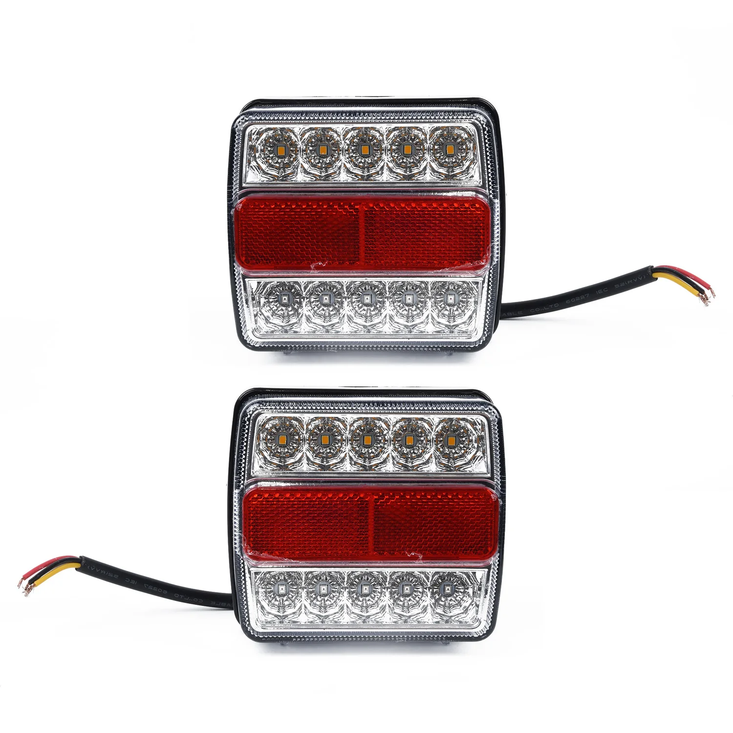 

Parts Replacement 2Pcs Left Right LED Submersible Tail Lights Trailer Kit Boat Marker Truck Waterproof 12V Durable Useful