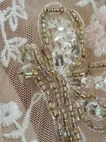 فستان سوسو نسائي بأكمام ثلاثة أرباع مع ترتر وتطريز زهور ، كم ثلاثة أرباع ، نمط ، ملابس خريف عتيقة جديدة ، 1