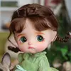 Doll Wig Bangs Ponytail Curly Soft Mohair Wig Suitable for Ob11, 1/12bjd, 1/8BJD Doll Wig Doll Accessories 3