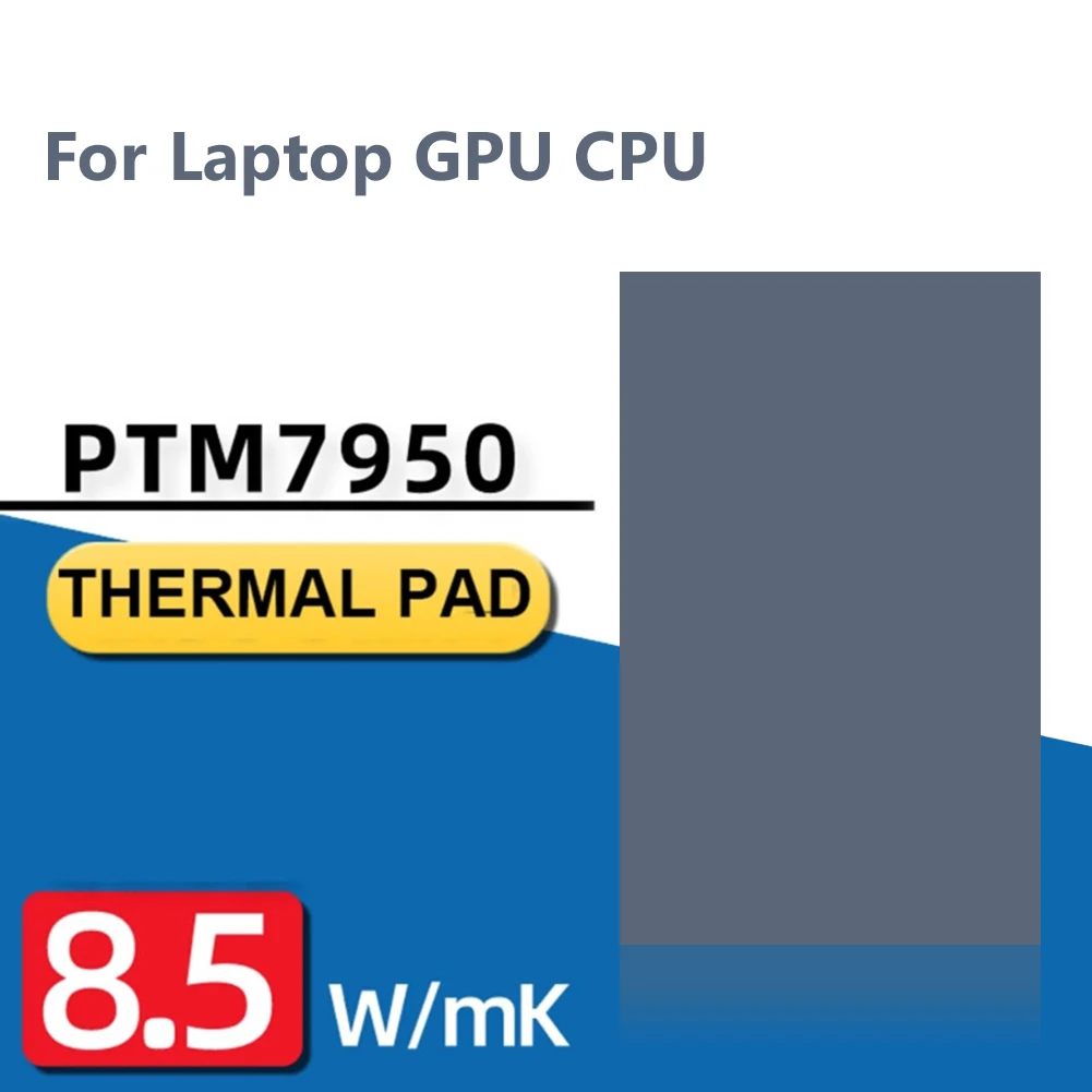 하니웰-PTM7950 위상 변경 패드, 노트북 GPU CPU 방열 실리콘 CPU 열 패드 개스킷 8.5W/mk