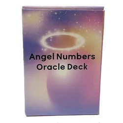 Angel Numbers Oracle Deck - 40 - Card Divine Guidance and Inspiration Set (Dark Khaki)