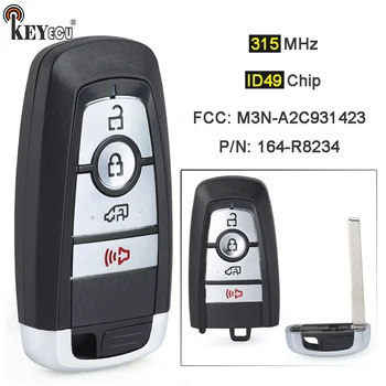 Keyforkess 315MHz ID49 p/n: 164-R8234 ID FCC: M3N-A2C931423 Smart 3 1 4 pulsanti portachiavi a distanza per Ford Transit Connect 2019 2020