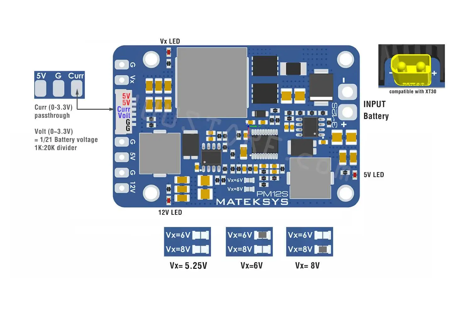 Matek PM12S-3 Power Module