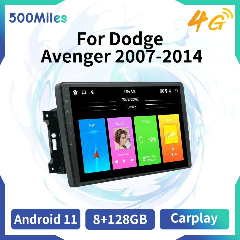 2 Din Android Car Radio Stereo For Dodge Avenger 20072014 Gps Wifi