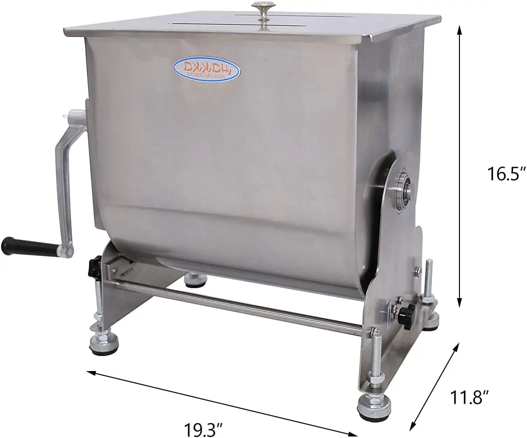15-Liter Capacity Tilt Tank Manual Meat Mixers 2