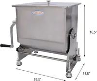 15-Liter Capacity Tilt Tank Manual Meat Mixers 2