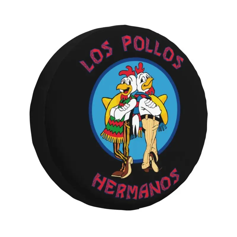 

Los Pollos Hermanos Breaking Bad Spare Tire Cover for Toyota Jeep RV SUV 4WD 4x4 The Chicken Brothers Car Wheel Protector Covers