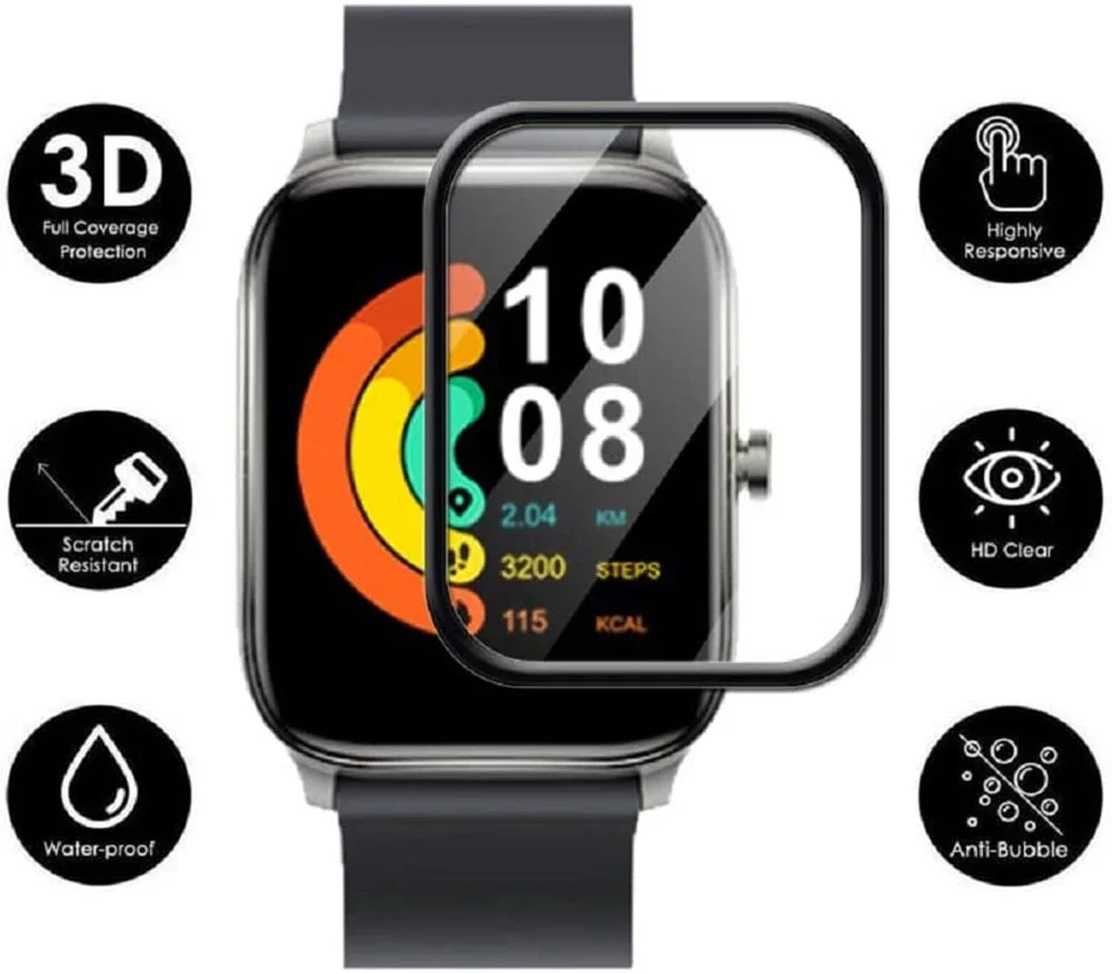 Premium Screen Protector for Smartwatches - Full Cover Protective Film, 1-5 Pack