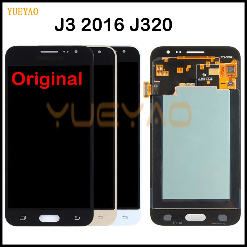 Tanie Oryginalny wyświetlacz LCD do SAMSUNG J3 2016 J320 J320F ekran sklep