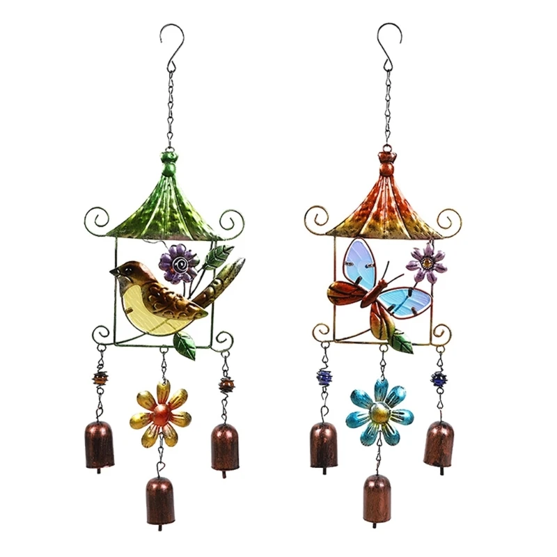

Bird Butterfly Wind Chimes Decorations for Home Garden Backyard Hanging Ornament