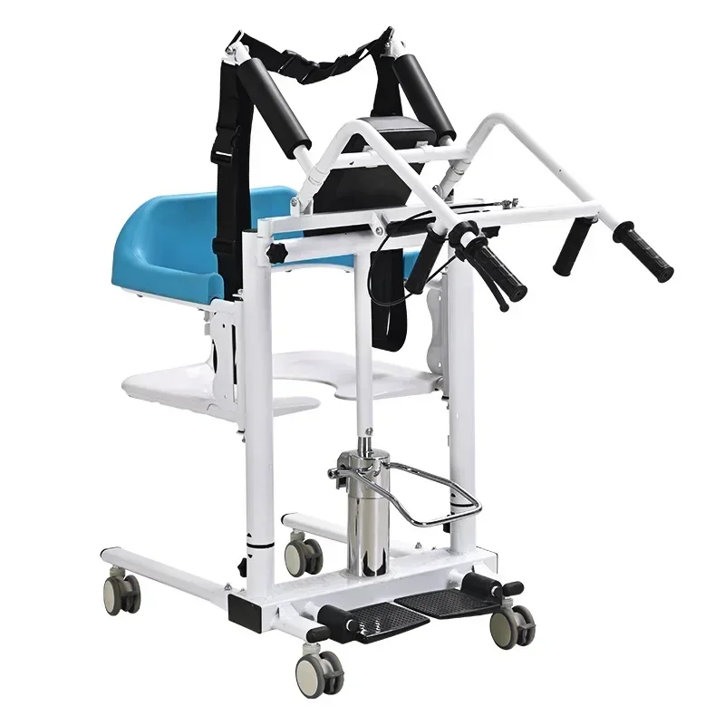 Commode Chair Manual Hydraulic Patient Lift Transfer Chair