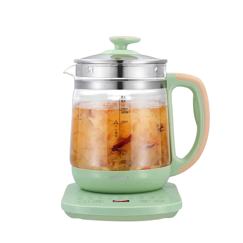 Konka Saúde Pot Automático Multi-função de Vidro Espessado Elétrico Flor Bule Household Tea Maker 1.8l Smart Touch