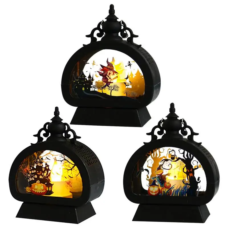 

Готический фонарь с принтом цветов круглая бумага шелк Середина осени со светодиодной свечой черный замок для окон стол Фотография искусственное украшение
