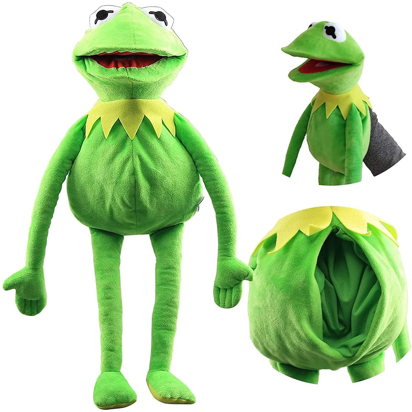 Plush toys 60cm Cartoon The Muppets KERMIT FROG Hand Puppet Plush Toys Soft Boy Doll For Children Birthday Gift Performance Props For Baby