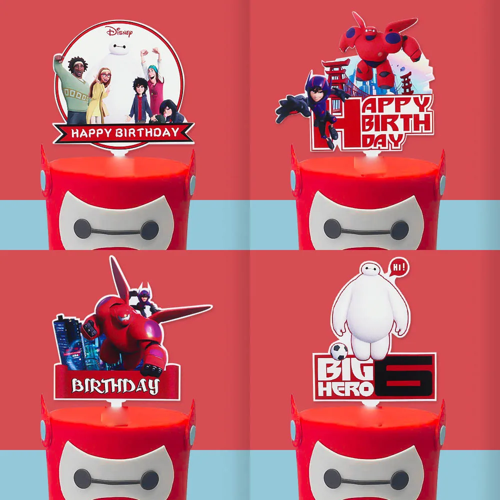 ディズニービッグヒーロー6アクリルケーキトッパーパーティーの