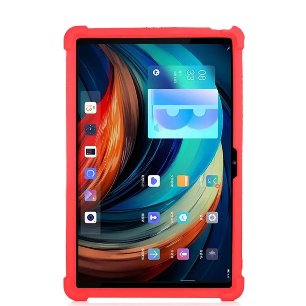 LENOVO 탭 XiaoXin Pad Pro용 실리콘 커버 케이스, 12.6 인치 태블릿 보호 쉘 탭 P12 Pro TB-Q706F Q706N