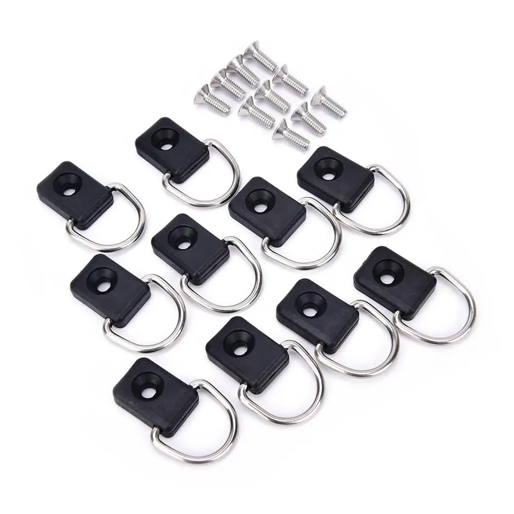 10 Pezzi Kayak D Ring Leggero Anticorrosivo Accessori Per Tavole Da Surf Sartiame Da Pesca Per Accessori Per Barche Kayak