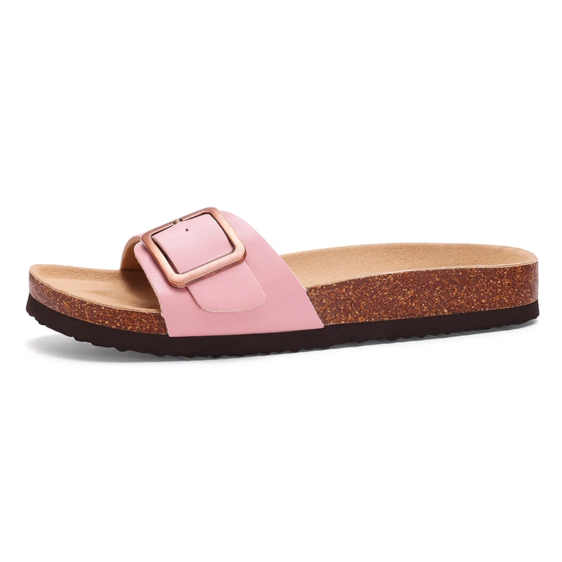 Breathable PVC Sandals With Metal Buckle For Women