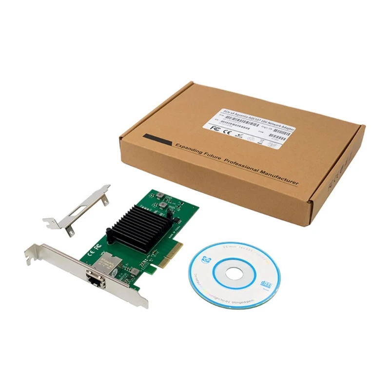 

10G PCIe Networks Adapter with AQC107 Chipset & 3ft Cat8 Ethernet Cable High Speed 10GbE Controller for Desktops