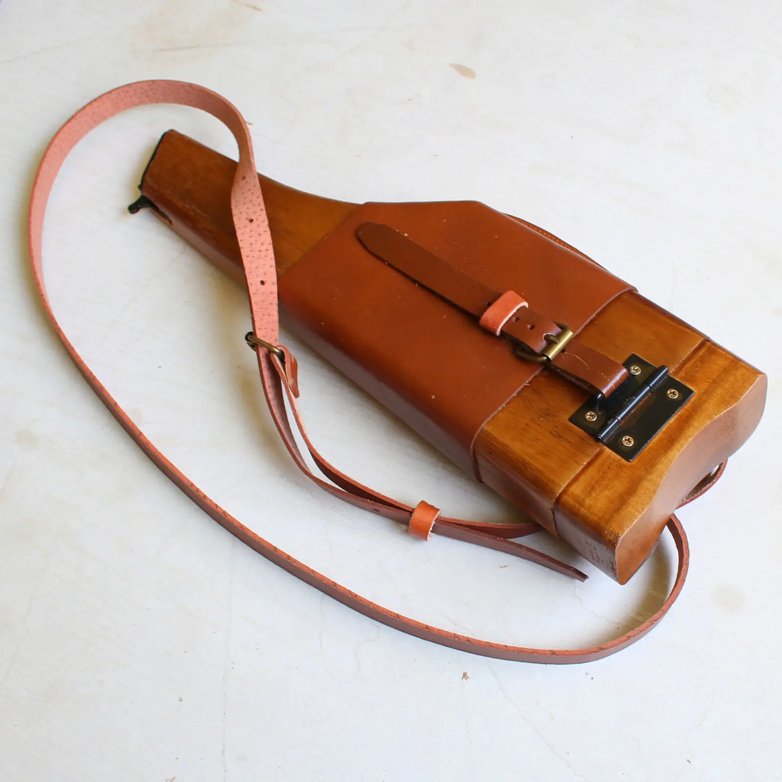 WW2 BROOMHANDLE GERMAN MAUSER C96 WOOD SHOULDER HOLSTER BUTT STOCK