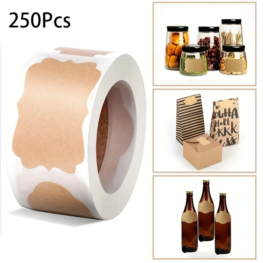 250pcs/bag labels stickers can be used to write labels home jars product categories s