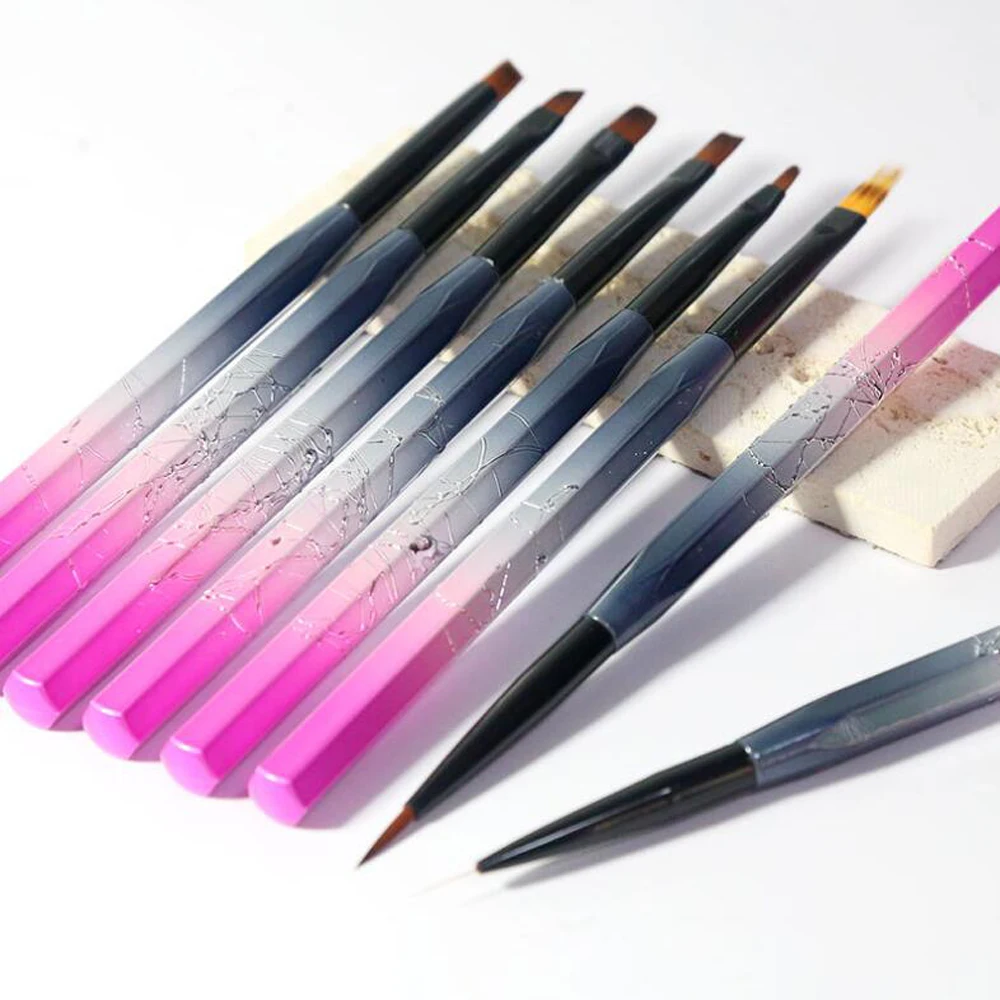 Nail Gradient Bar Painting Pen Sets Phototherapy Pen Dot Draw Nail Brushes DIY Beauty Brush Manicure Tools Accessories