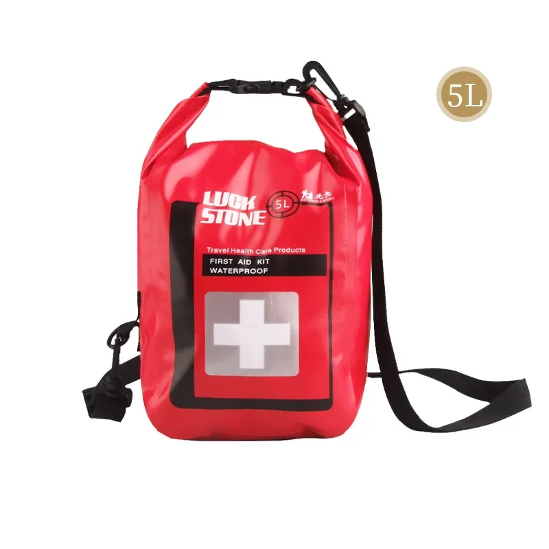 New 2L/5L Portable Waterproof First Aid Bag Outdoor Camp Emergency Kits Case Only For Home Car Travel Fishing Hiking Sports