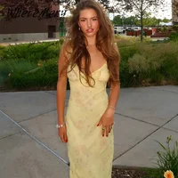 Floral Printed Maxi Dress – Off-Shoulder, Backless Halter