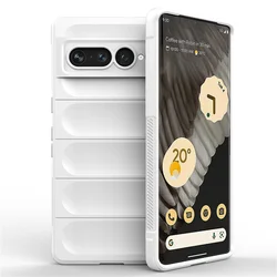 Matte Liquid Silicone Shockproof Armour Phone Case for Pixel 9 Pro 6.3 (White)