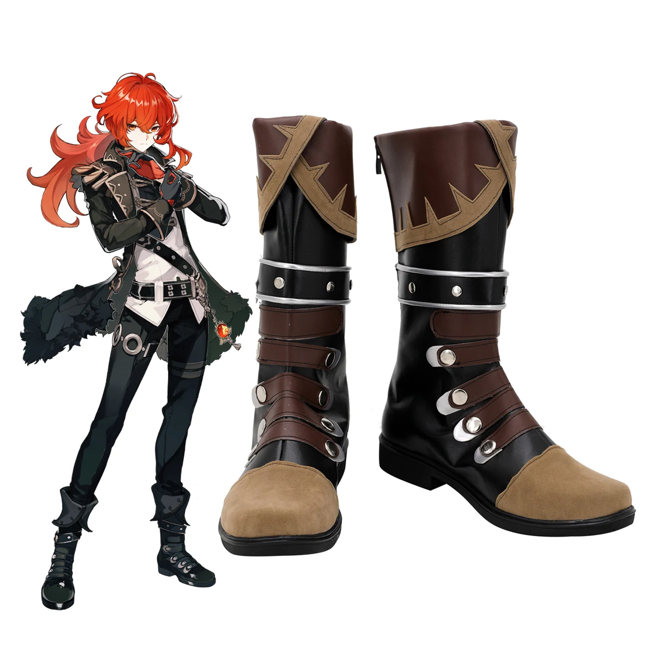

Final Fantasy 14 Alphinaud Leveilleur Cosplay Boots White Shoes Custom Made