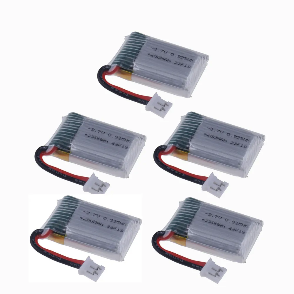 ตัวเลือกสินค้า แบตเตอรี่ลิโพ 3.7V 250mAh สำหรับโดรน E010-E013 และ Furibee F36