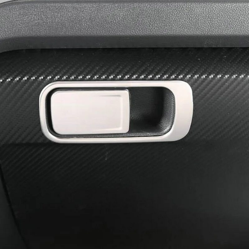 

BJMYCYY для Volkswagen vw T-Roc TROC 2018 2019 декоративная рамка из нержавеющей стали для ручки перчаточного ящика автомобильного водителя Co