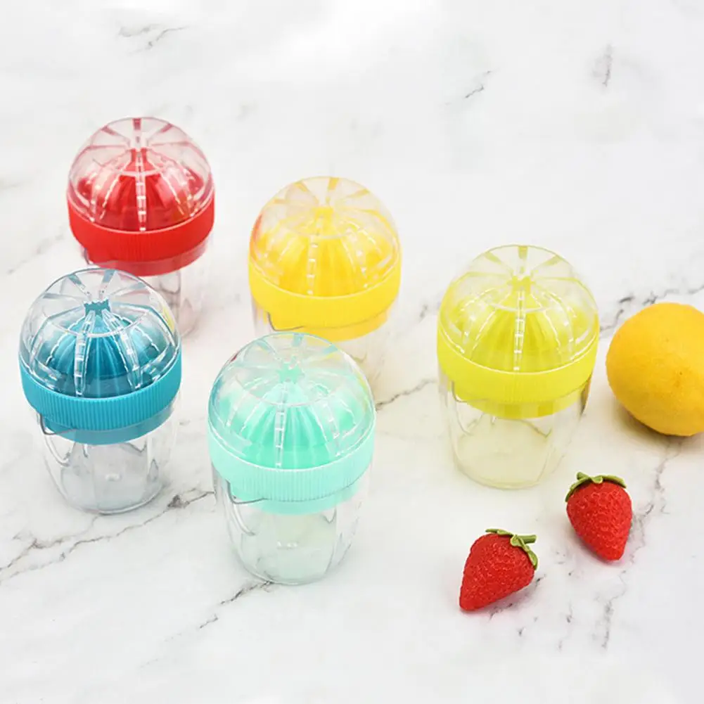 

Mini Squeezer with Scale Detachable Juicing Tool Plastic Orange Lemon Juice Manual Juicer Funnel Measuring Cup Fruit Juicer