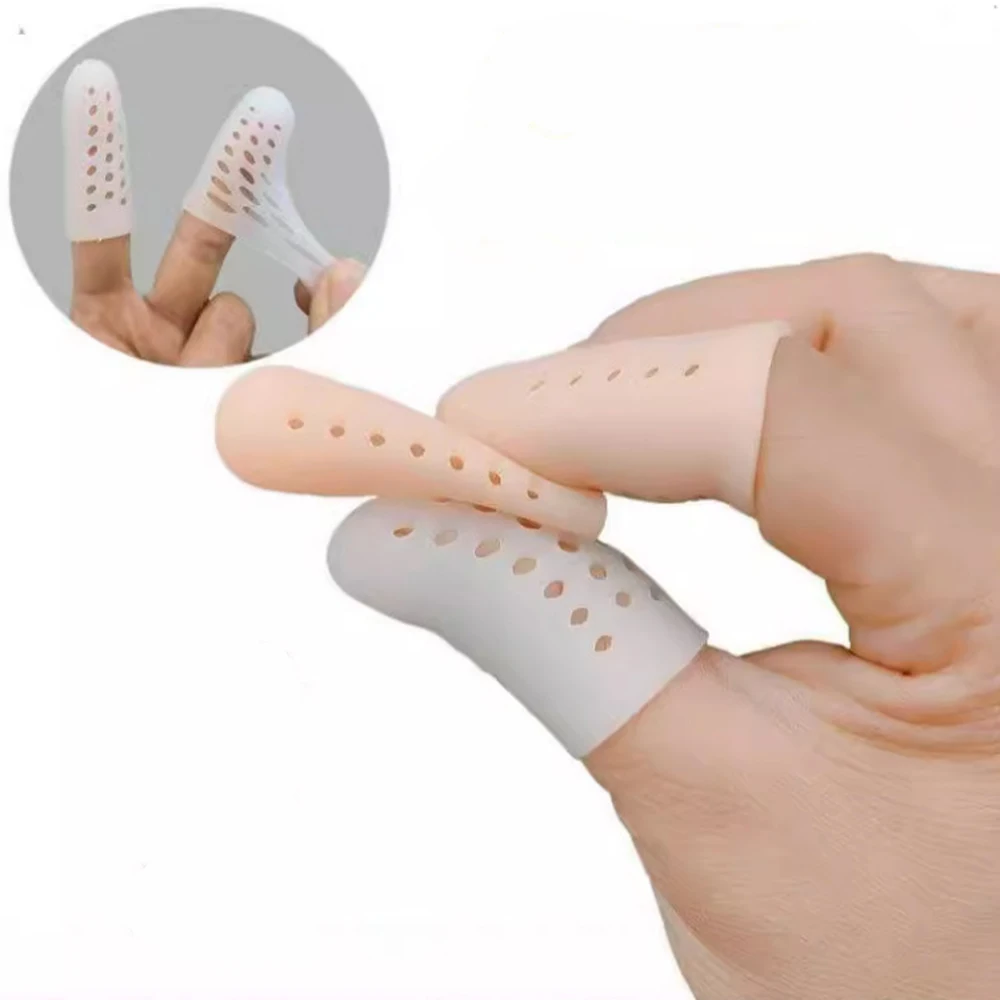 5/20pc Transparent Breathable Sleeve Finger Protector Silicone Anti-Friction Toe Caps Prevent Blisters Cover Protector Foot Care