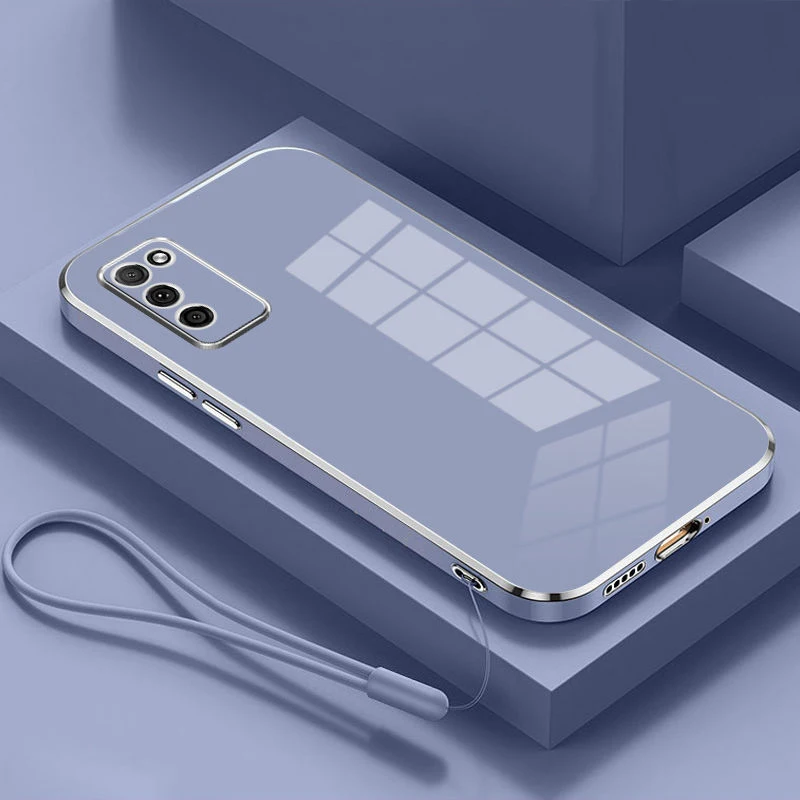 thumbnail image 1 of For Samsung A03S Case Galaxy A02S A02 M02S M02 A03 Core A20S A21 A21S A31 Phone Case Luxury Square Plating Shockproof Back Cover, 1 of 5