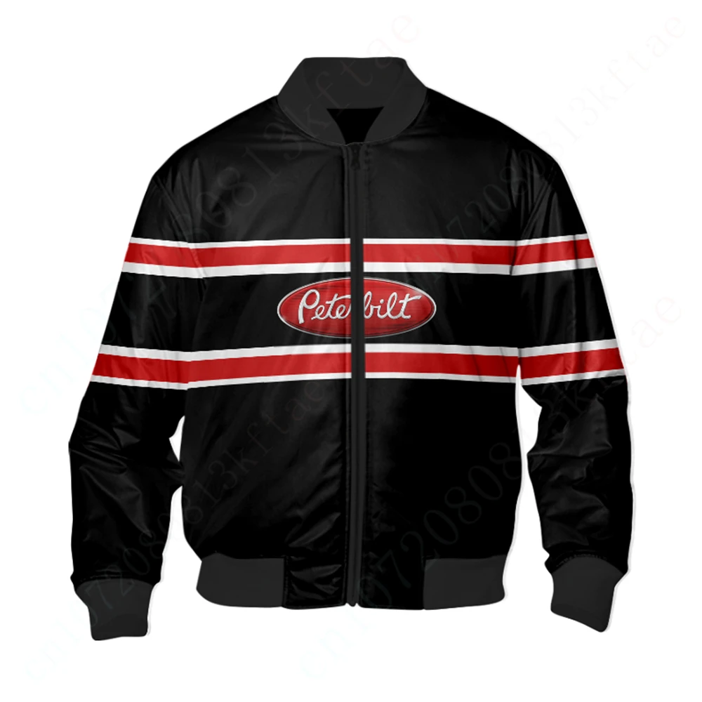 Peterbilt Bomber Jacket Giacche Per Abbigliamento Uomo Techwear Uniforme Da Baseball Harajuku Parka Cappotti Spessi Giacca A Vento 3D