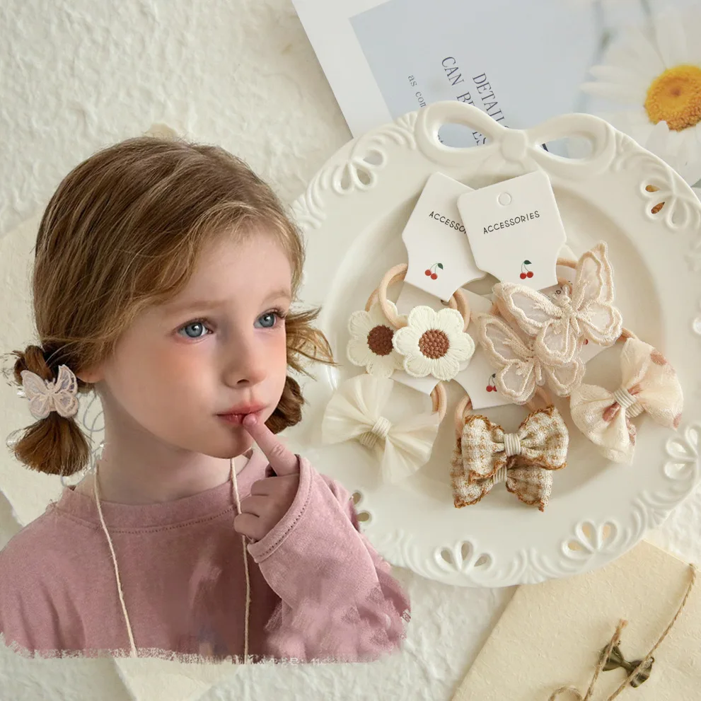 Noeud élastique pour cheveux d'enfants