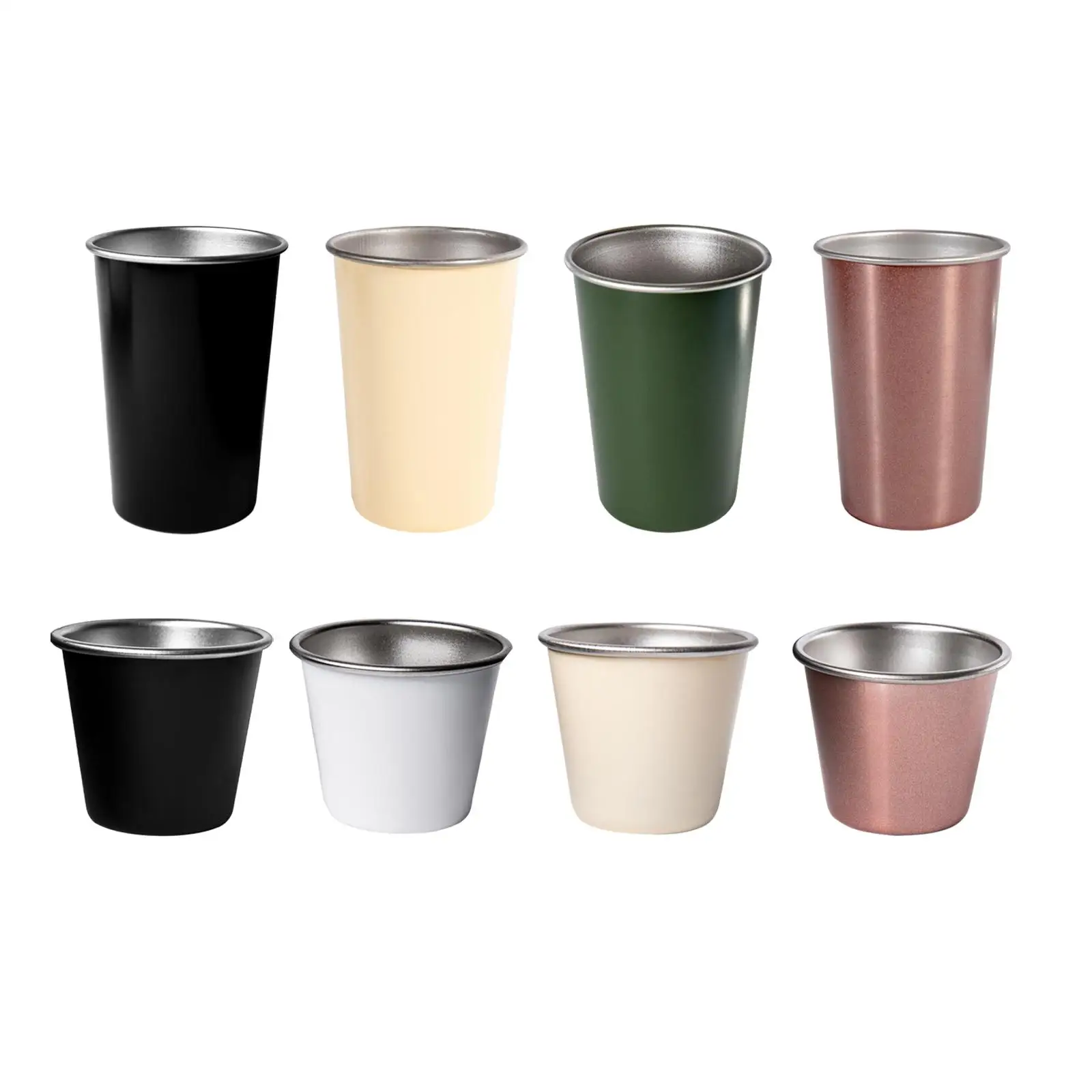 

Stainless Steel Cup, Metal Drinking Glasses Stackable Multifunctional Durable Drinkware Drinking Cup for Traveling, Everyday