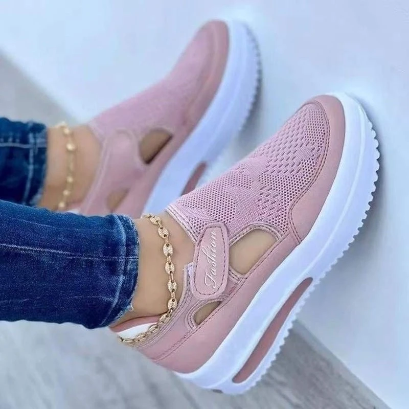 zapatos mujer primavera verano 2022 zapatillas mujer zapatillas deportivas mujer , zapatos deportivos con cuña de y malla transpirable, vulcanizados, talla 43, novedad de verano 2022| | - AliExpress