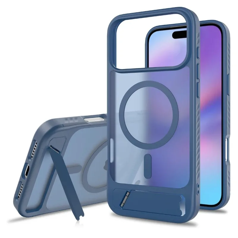 Magnetic Stand Case with Hard PC+TPU Frame and Bracket Holder