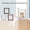 4 Way ABS Animal Pet Kitten Puppy Security Flap Door Safe Dog Cat Gate Doors 5