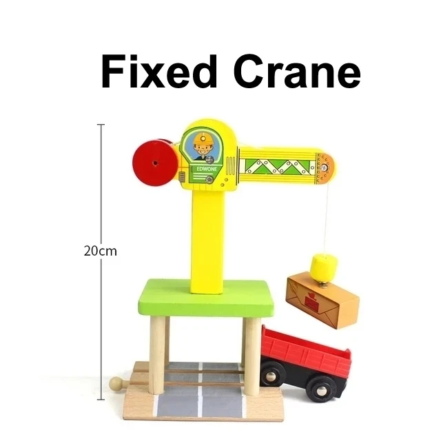Wooden Railway Track Accessories Set with Bridge and Tunnel