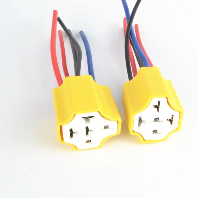

Ceramic Car Relay Holder 4pin 5 pins Auto RelaySocket 2.5mm2 Cable Connector Plug