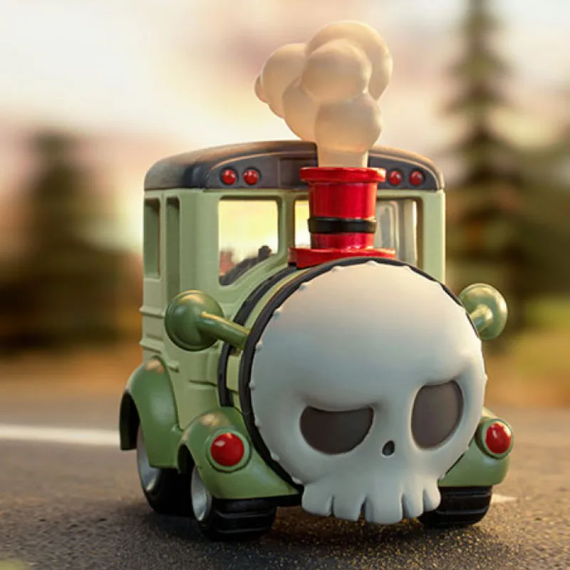 Фото POP MART POPCAR счастливые выходные серии глухая коробка гадкая сумка загадочная коробка игрушки куклы аниме фигурки настольные украшения Подарочная коллекция №2