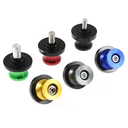 Aluminum Motorcycle Stand Swingarm Spool Sliders - Set of 2 (8mm Red)