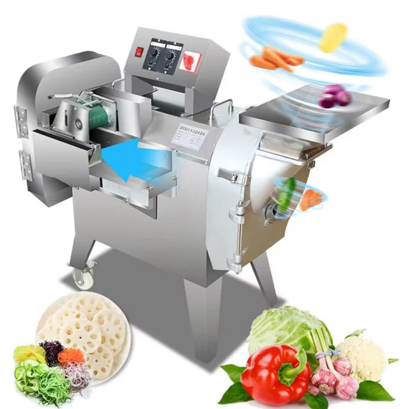 

Commercial Vegetable Cutter Machine for Onion Potato Shredding Slicing Dicing Cutting Machine Fruit Chopper