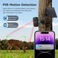 Caméra de surveillance extérieure Sectec 5MP Mini solaire 4G, couleur camouflage, WiFi, détection PIR, suivi automatique, application UBox 5