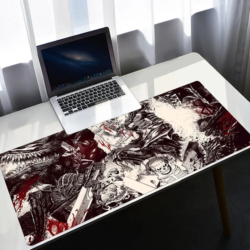 

Mouse Pad Berserk Guts Anime Dywan Gamer 90X40cm XXL Gaming Accessories Varmilo Keyboard Computer Mousepad CS GO LOL Desk Mat