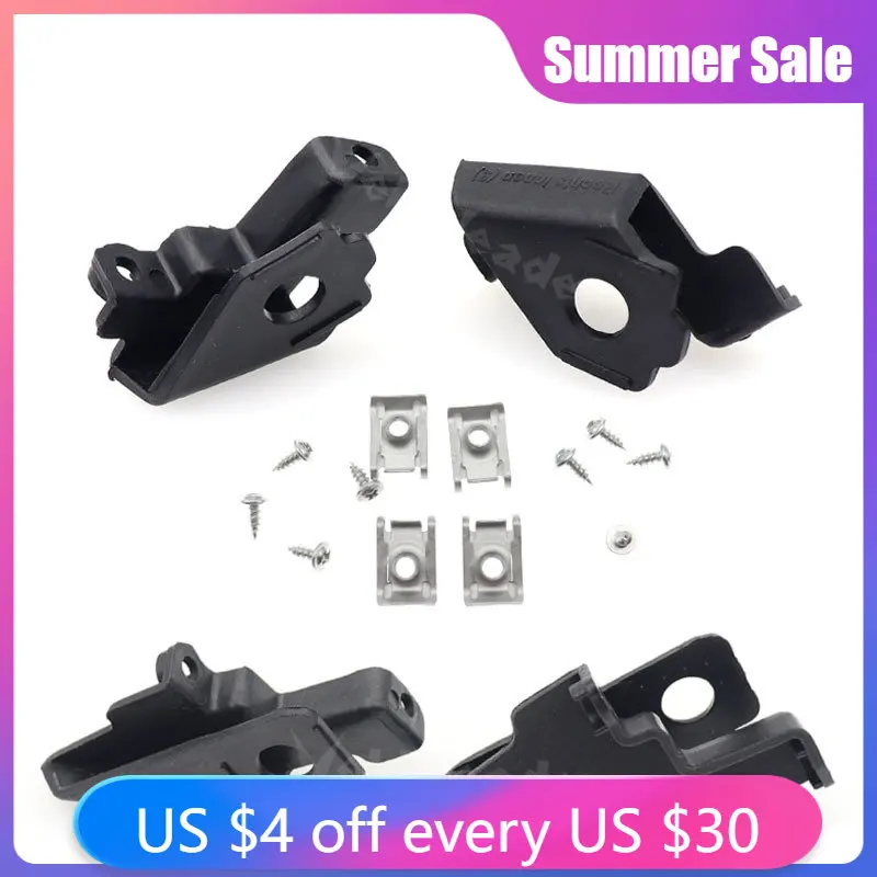 2/4pcs Car Headlight Bracket Mount Holder Clips Screws Repair Kit Durable Left + Right 6r0998226